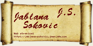 Jablana Soković vizit kartica